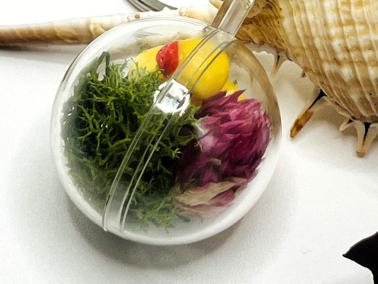 Floral Lucky Ducky Terrarium Keychain