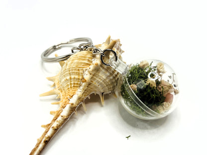 Baby's Breath Terrarium Keychain