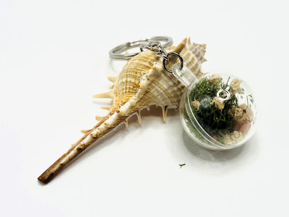 Baby's Breath Terrarium Keychain