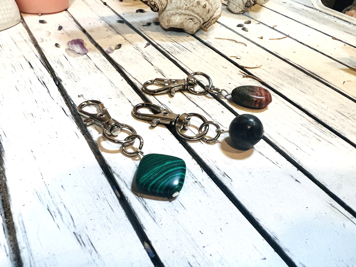 Chunky Gemstone Pet Collar Charm