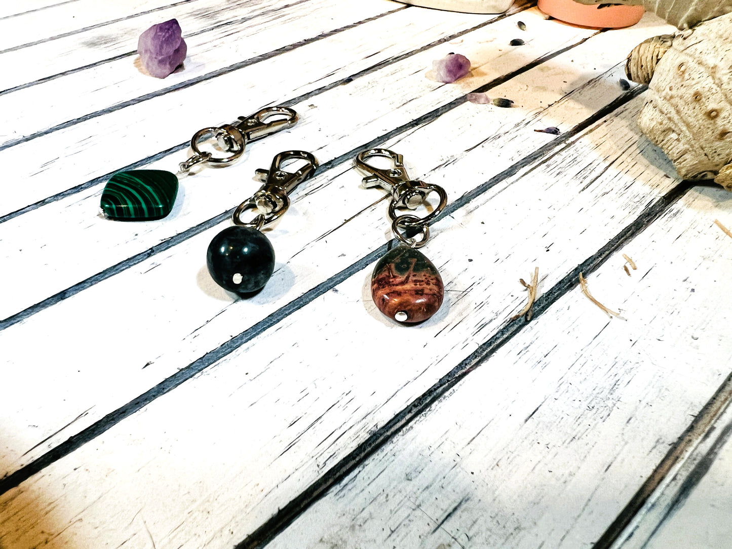 Chunky Gemstone Pet Collar Charm