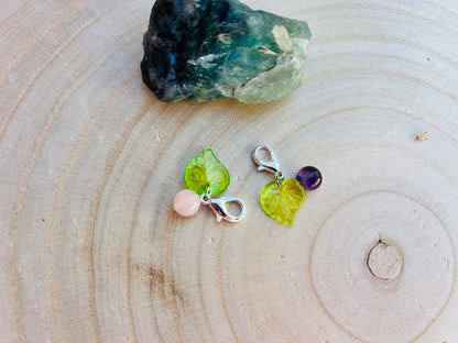 Nature Inspired, Simple Pet Collar Charm - Animal Healing Crystal