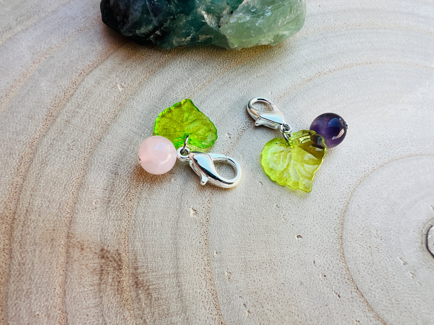 Nature Inspired, Simple Pet Collar Charm - Animal Healing Crystal