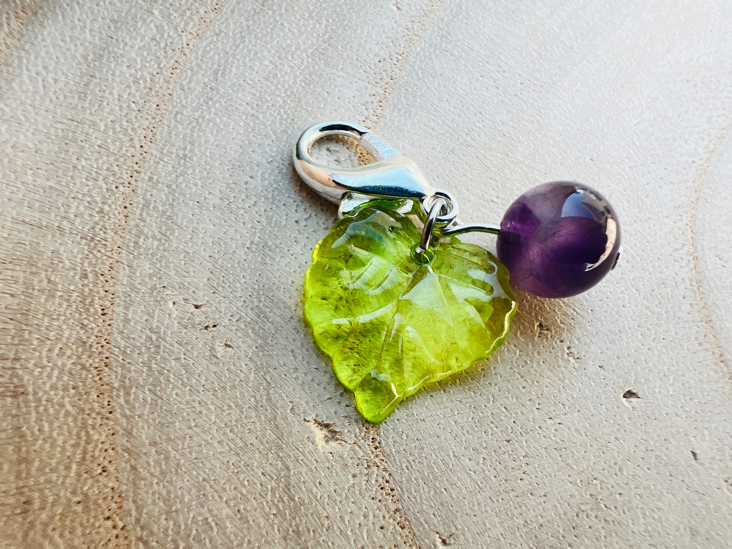 Nature Inspired, Simple Pet Collar Charm - Animal Healing Crystal