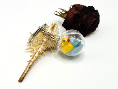 Aquamarine Lucky Ducky Keychain