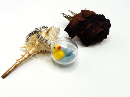 Aquamarine Lucky Ducky Keychain