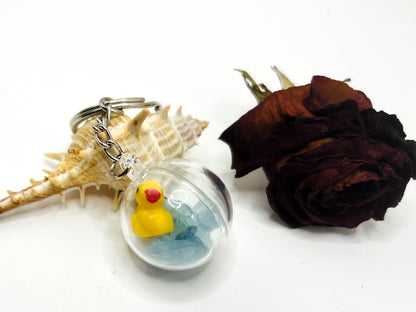 Aquamarine Lucky Ducky Keychain